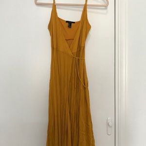 Wrap over maxi in yellow!